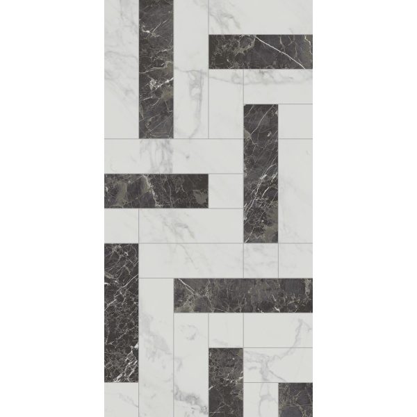 Фаянс Серия Siena White - Black & White Decor /FON-8937/