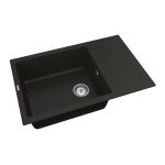 Полигранитна кухненска мивка Orman XXL Black /OMP 02.78/