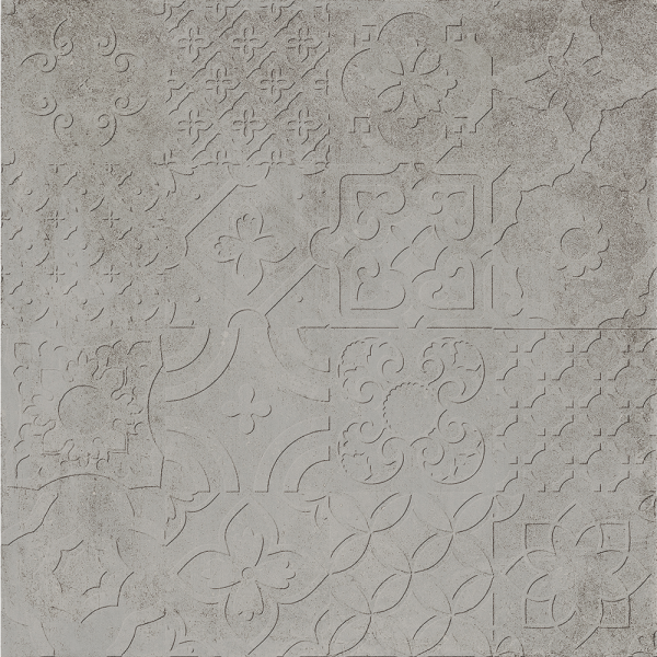 Гранитогрес Серия Progetto Cemento Cenere Decor 3D