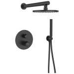 Душ комплект за вграждане Серия Pretto Black Matte BAO_701P