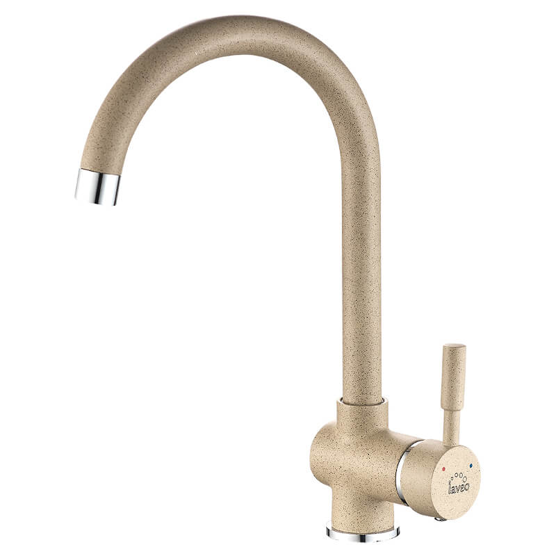Стоящ смесител за кухня Серия Lete Beige BQX_468D