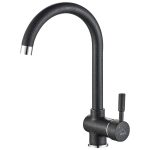 Стоящ смесител за кухня Серия Lete Black BQX_768D