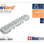 Канален сифон 10/5 хоризонтално оттичане - Серия Mesateknik MTS2035+MTS2037