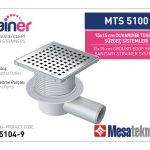 Сифон 15/15 - хоризонтален ф50 тясна периферия - Серия Mesateknik MTS5104