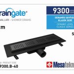 Линеен сифон 40 см Black Matte - Серия Mesateknik MTS9300.B-40