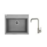 Комплект кухненска мивка и смесител Серия Tau Grey SBTA_510Y