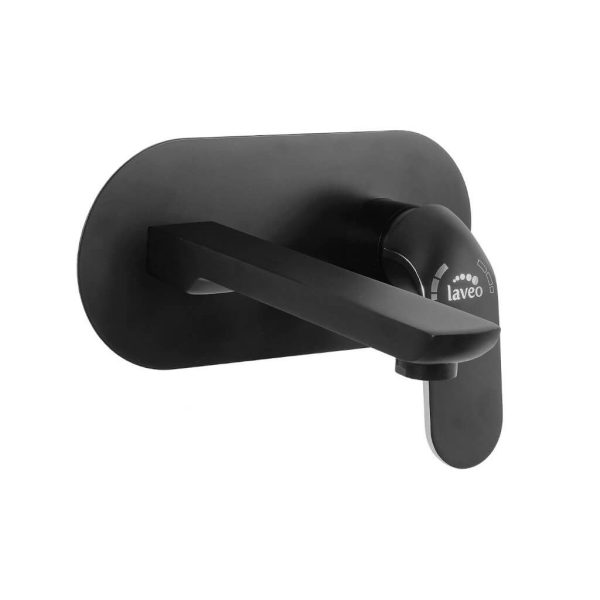 Стенен смесител за умивалник за вграждане Серия Zorita Black & Chrome BAZ_722P