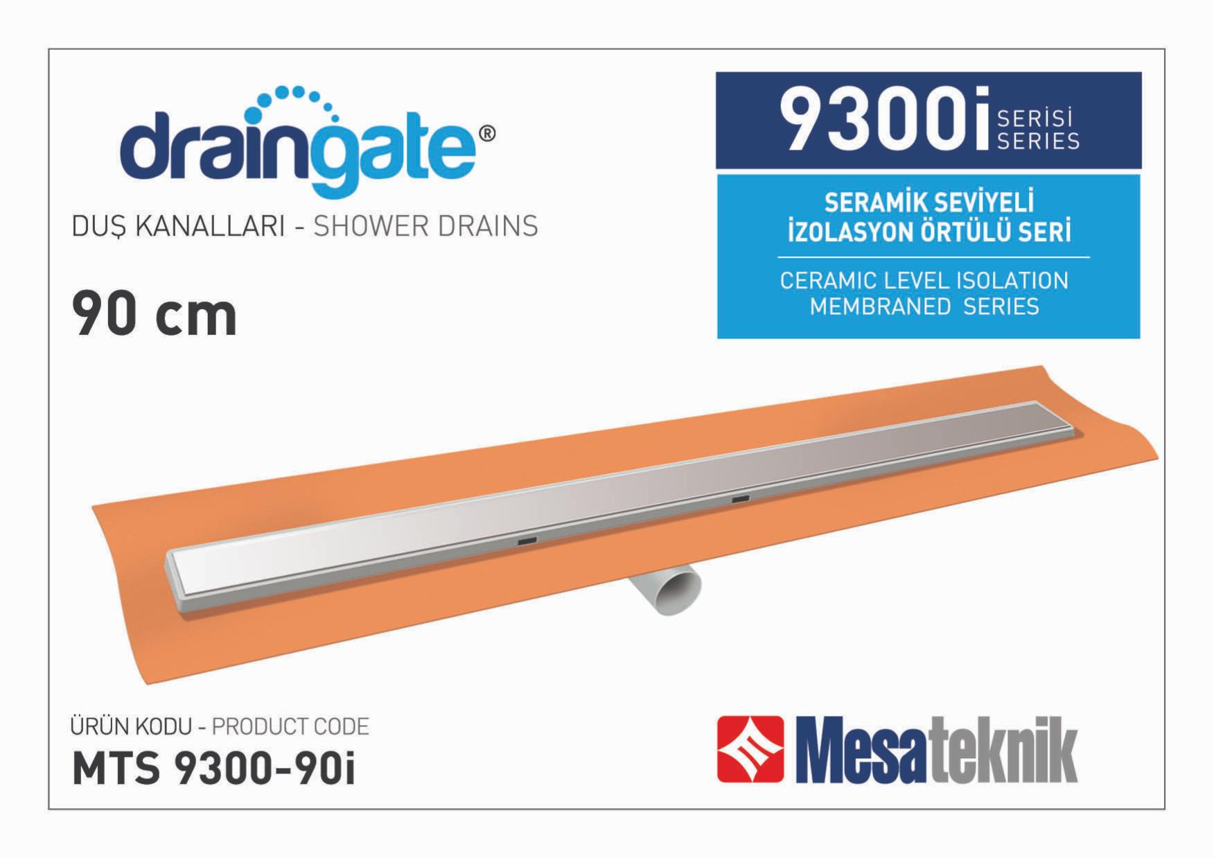 Линеен сифон 90 см - с хидроизолация - Серия Mesateknik MTS9300i-90
