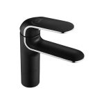 Стоящ смесител за умивалник Серия Zorita Black & Chrome BAZ_722D