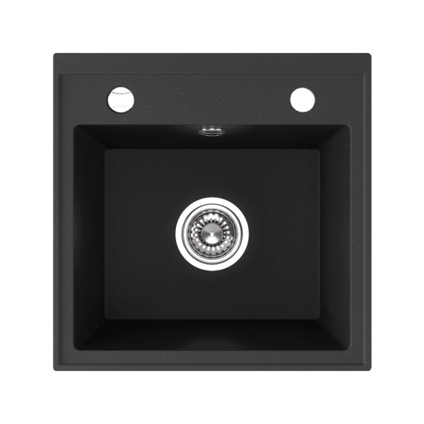 Полигранитна кухненска мивка Серия Trz Black SBP_710T