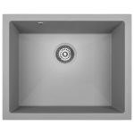 Полигранитна кухненска мивка под плот Серия Ibiza Grey SBI_510U