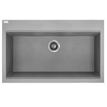 Полигранитна кухненска мивка Серия Tau Grey 50/80 /SBT_5108/