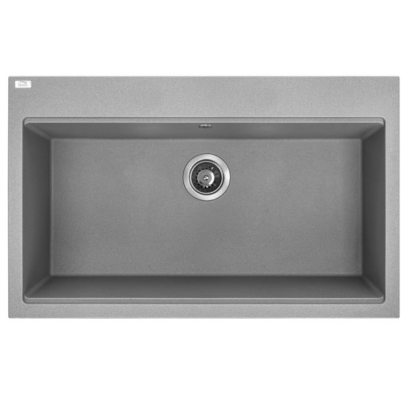 Полигранитна кухненска мивка Серия Tau Grey 50/80 /SBT_5108/