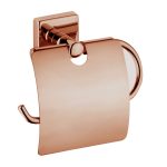 Поставка за тоалетна хартия Серия Pino Rose Gold с капак /PIN-ROZ/1024/