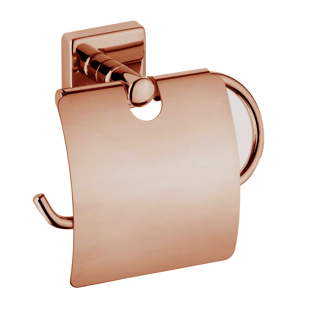 Поставка за тоалетна хартия Серия Pino Rose Gold с капак /PIN-ROZ/1024/