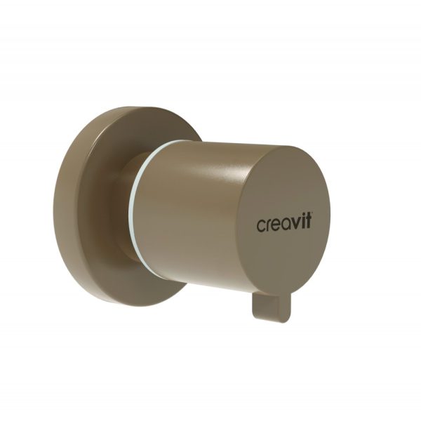 Кран за студена вода за вграждане Cappuccino Matte - полипропилен - Серия Creavit AC 50L.CCM