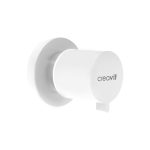 Кран за студена вода за вграждане White Matte - полипропилен - Серия Creavit AC50L.MBY