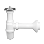 PVC Сифон 1 1/4 '' без преливник с твърда тръба /1-24/
