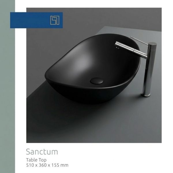 Умивалник тип купа Серия Sanctum Matte Black 51/36 view