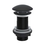 Click - Clack сифон за умивалник без преливник с керамична капачка - Black Matte PP /BD05803080214531/