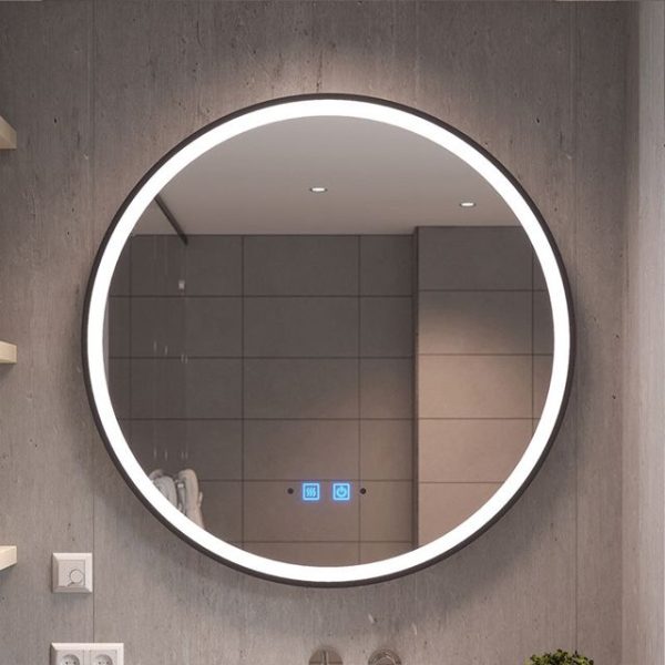 LED oгледало Forma Vita 60/60 кръгло с черна рамка /10024A60/