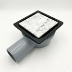 Подов сифон 10/10 см Black Matte - за плочка ф50 - Серия Villor BFM.130Y.100B